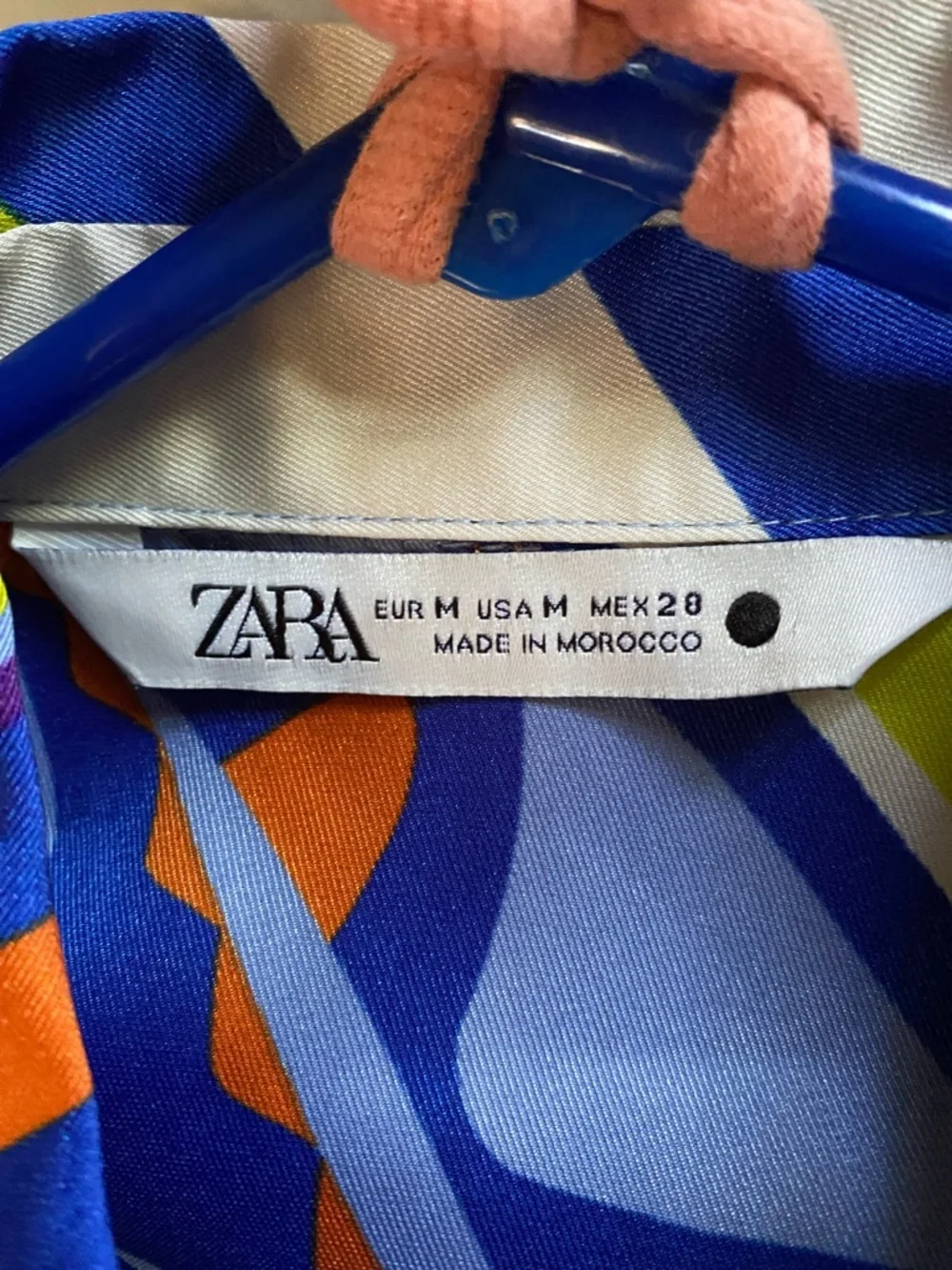 ZARA Vibrant Multi-Color Printed Button-Up Shirt - Picture 7 of 14